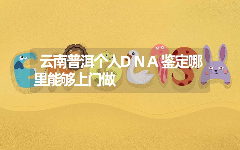 云南普洱个人DNA鉴定哪里能够上门做