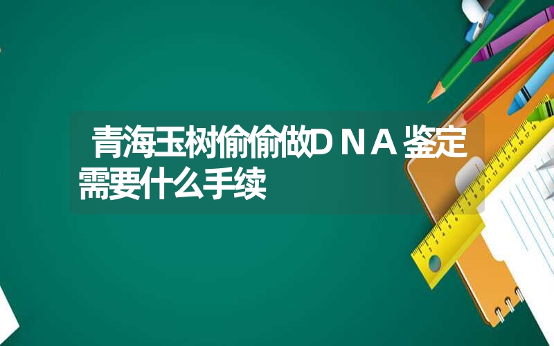 青海玉树偷偷做DNA鉴定需要什么手续