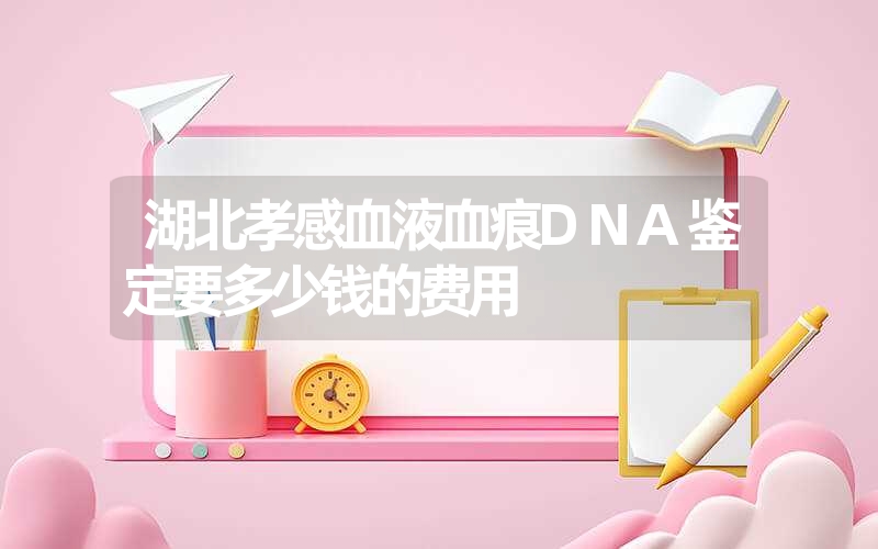 湖北孝感血液血痕DNA鉴定要多少钱的费用