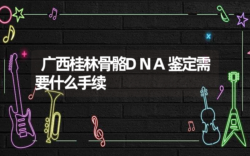 广西桂林骨骼DNA鉴定需要什么手续